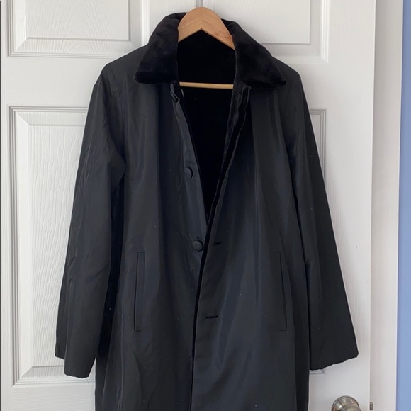 Neiman Marcus Faux Fur Reversible Coat - Picture 14 of 16